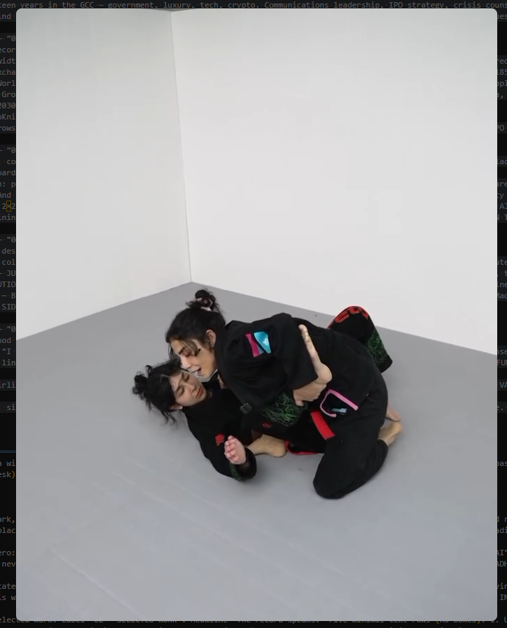 On the mat — Dubai